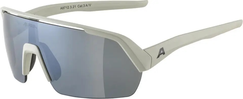 ALPINA Sportbrille TURBO HR cool-grey matt / mirror black