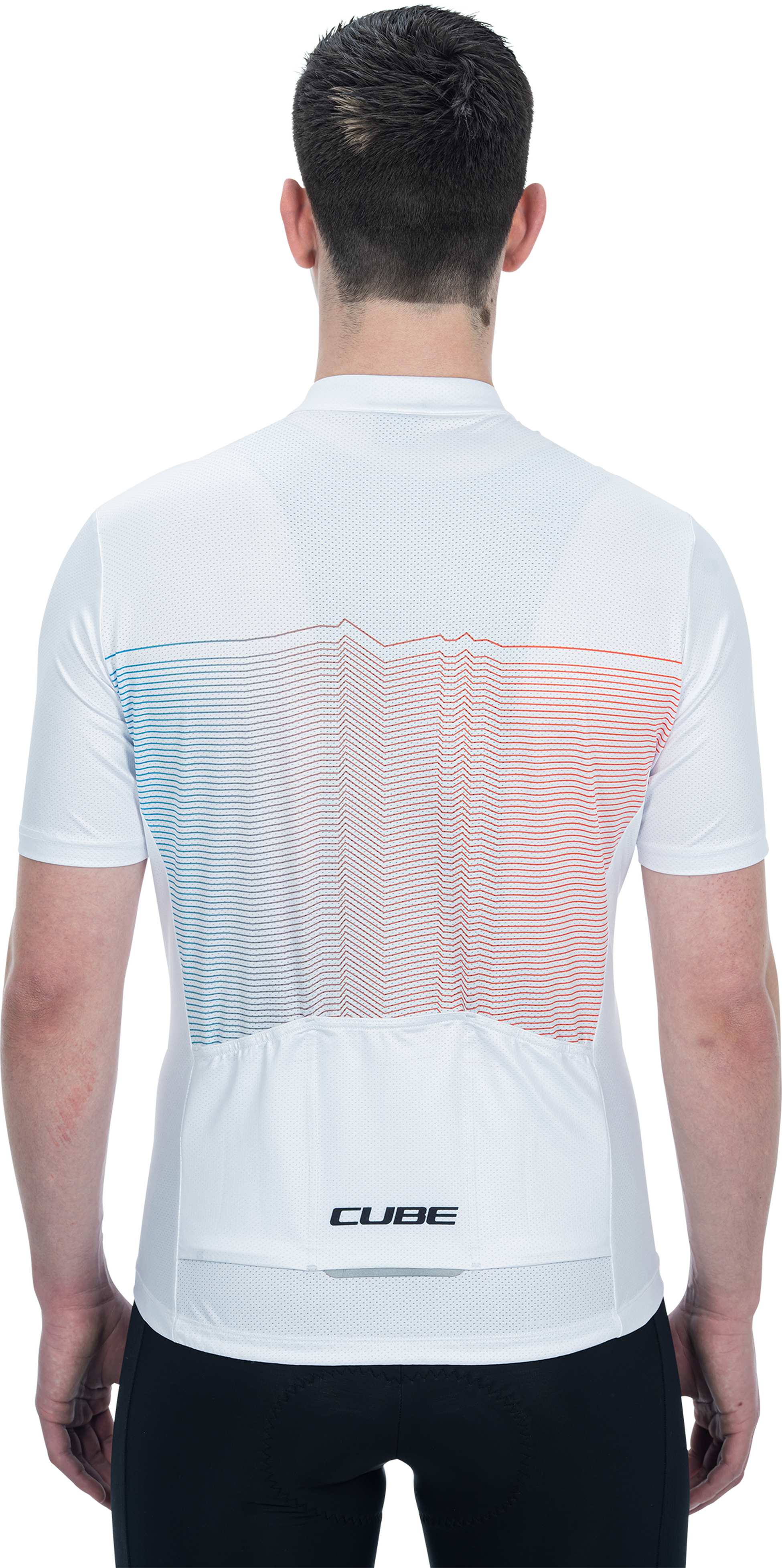 CUBE TEAMLINE Trikot CMPT kurzarm white
