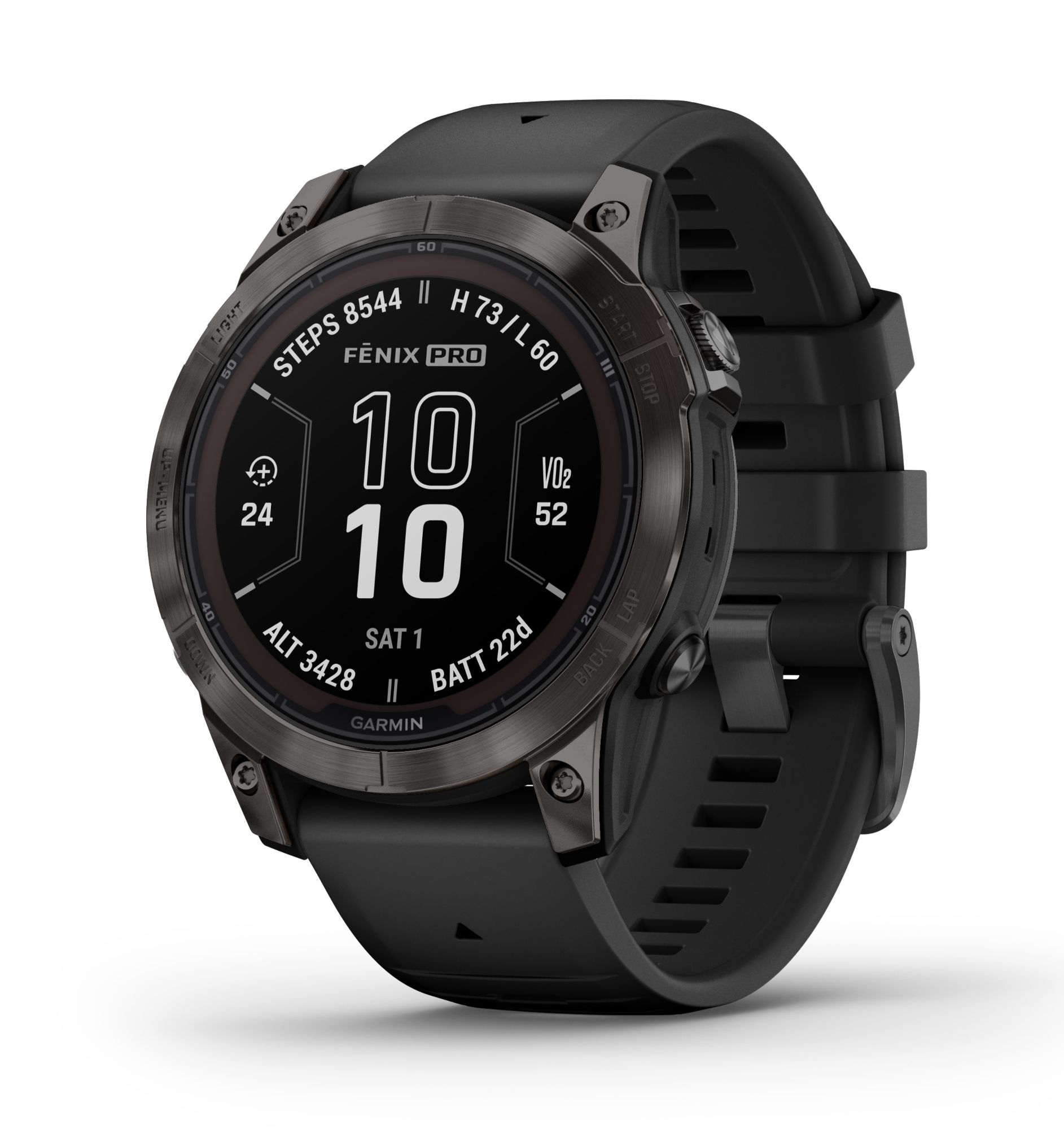 GARMIN fēnix®  7  Pro  – Sapphire Solar Edition Schwarz/Carb