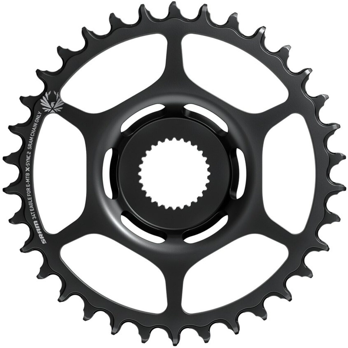 SRAM X-Sync Kettenblatt E-MTB 34T, Stahl, black,Boost 148