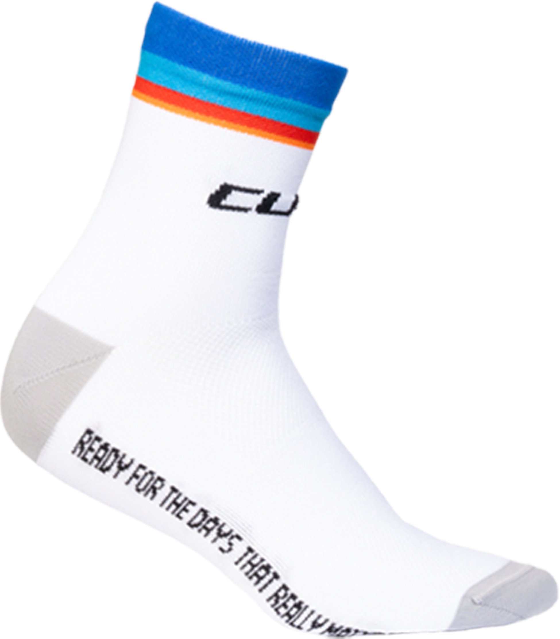 Socke Mid Cut ROAD/XC Teamline white
