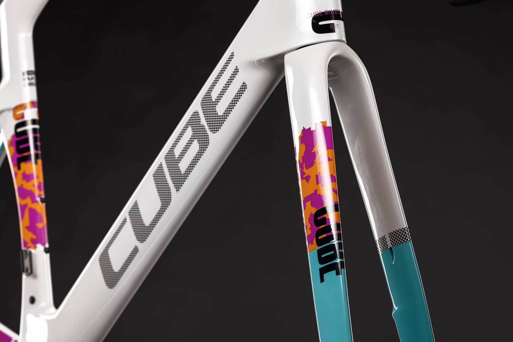 Cube Litening AERO C:68X Frameset graphic´n´white