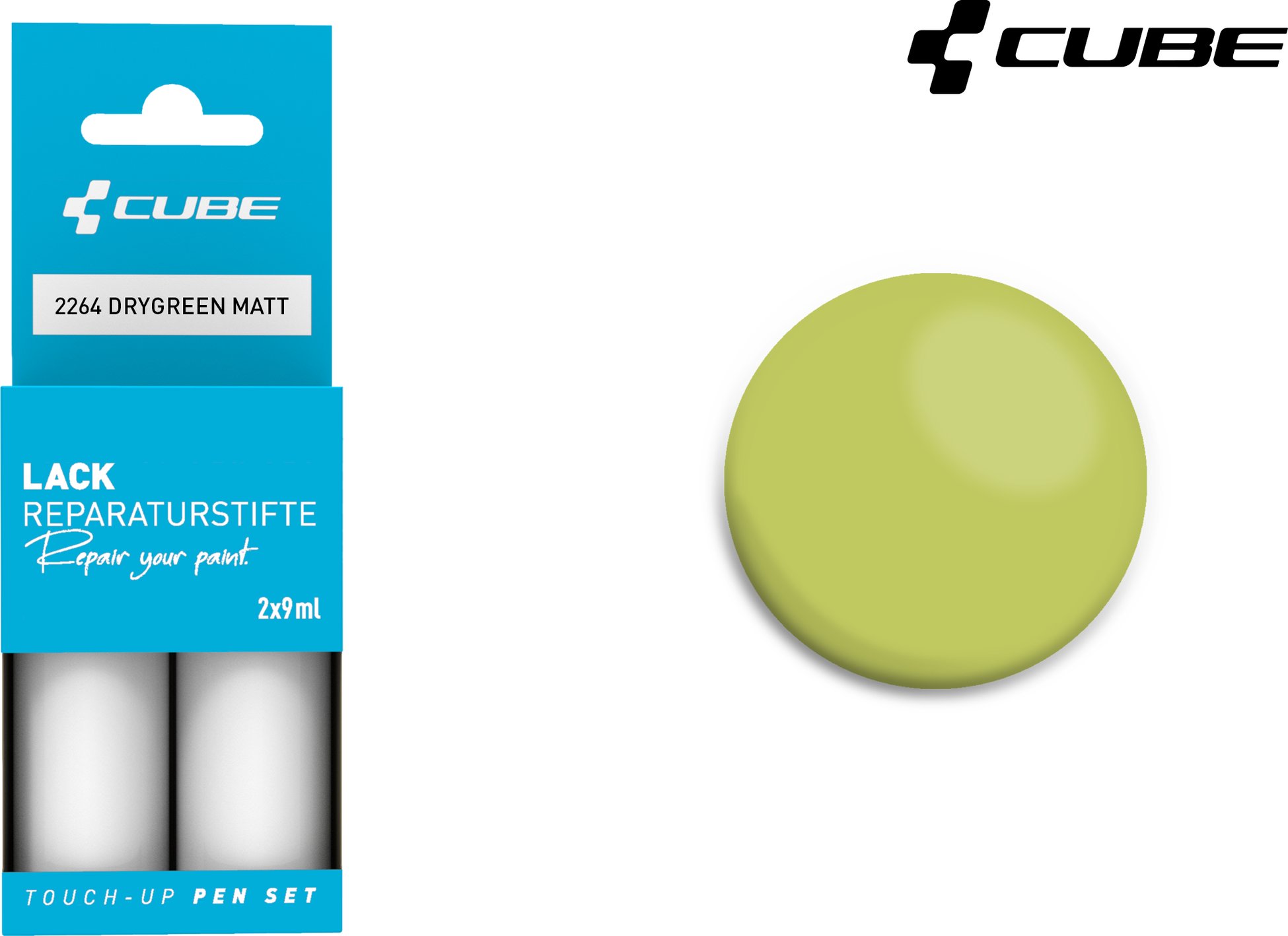 Lackstift Set DRYGREEN matt 2264