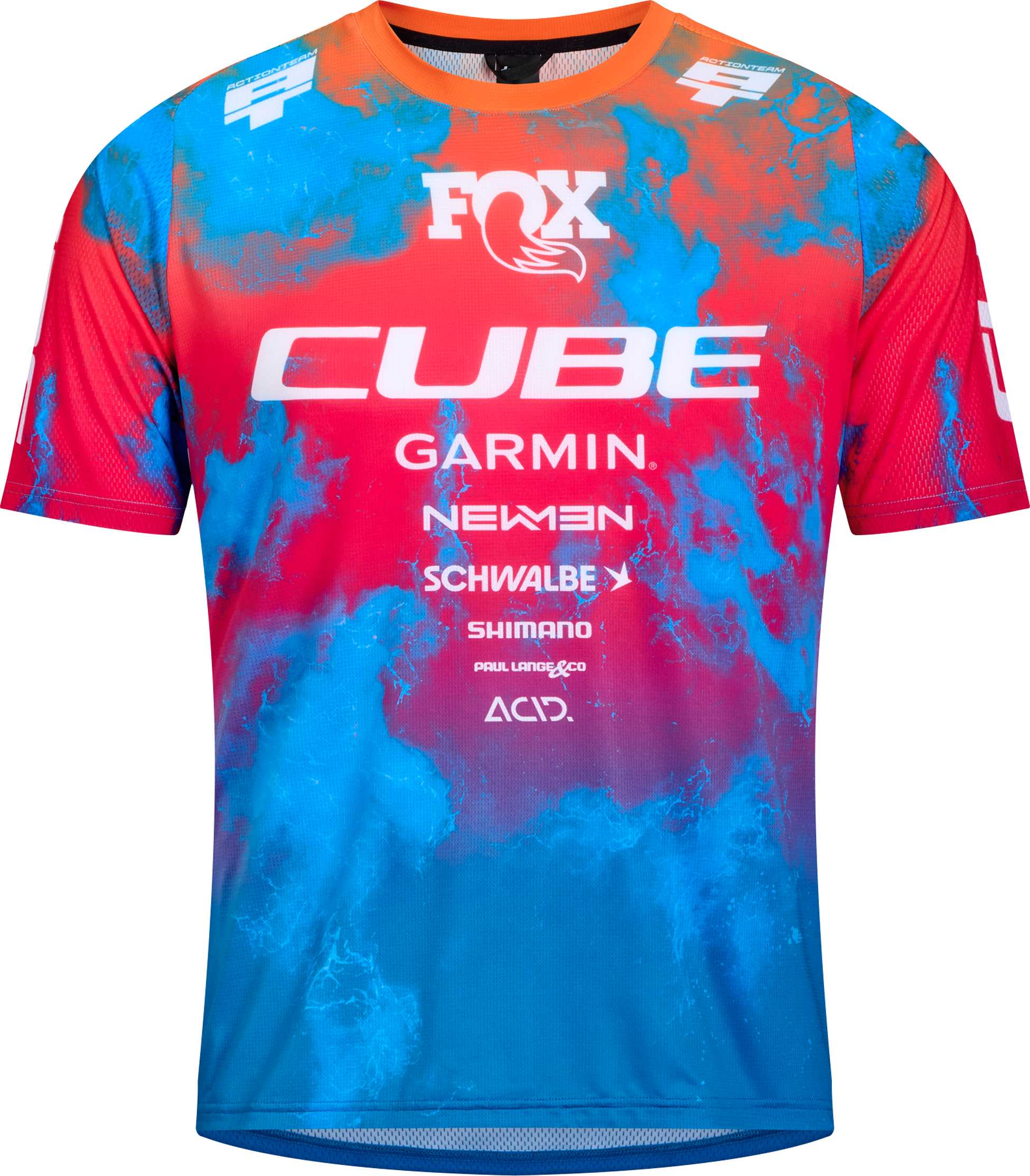 MTB Trikot X Actionteam kurzarm blue´n´pink´n´orange