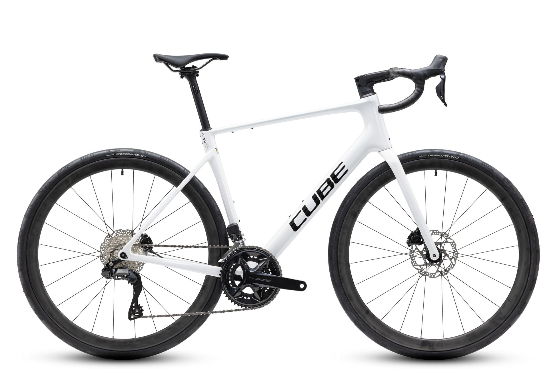 Cube Attain C:62 SLX metallicwhite´n´black