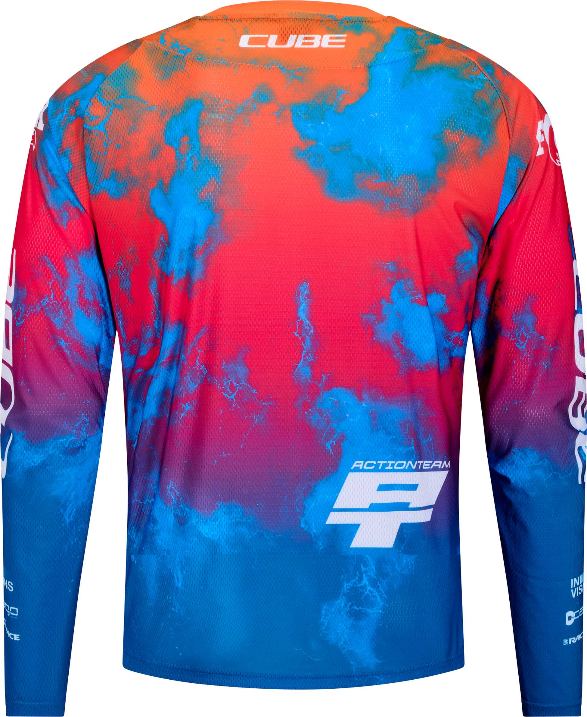 MTB Trikot X Actionteam langarm blue´n´pink´n´orange