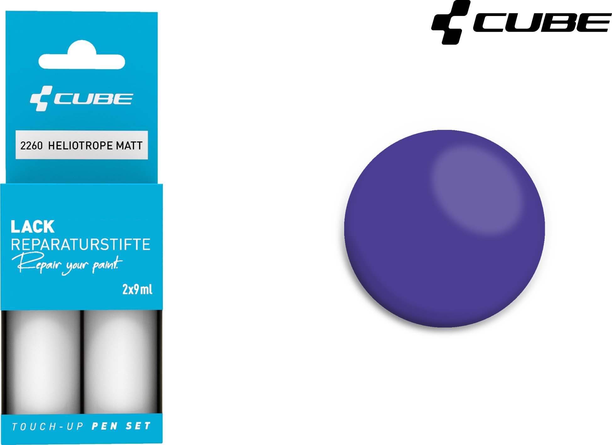 Lackstift Set HELIOTROPE matt 2260