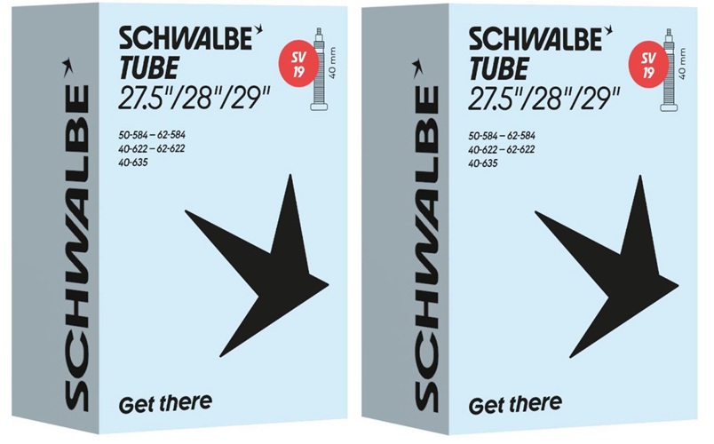 2x SCHWALBE Schlauch MTB 29" 40/62-584/635 40mm SV19