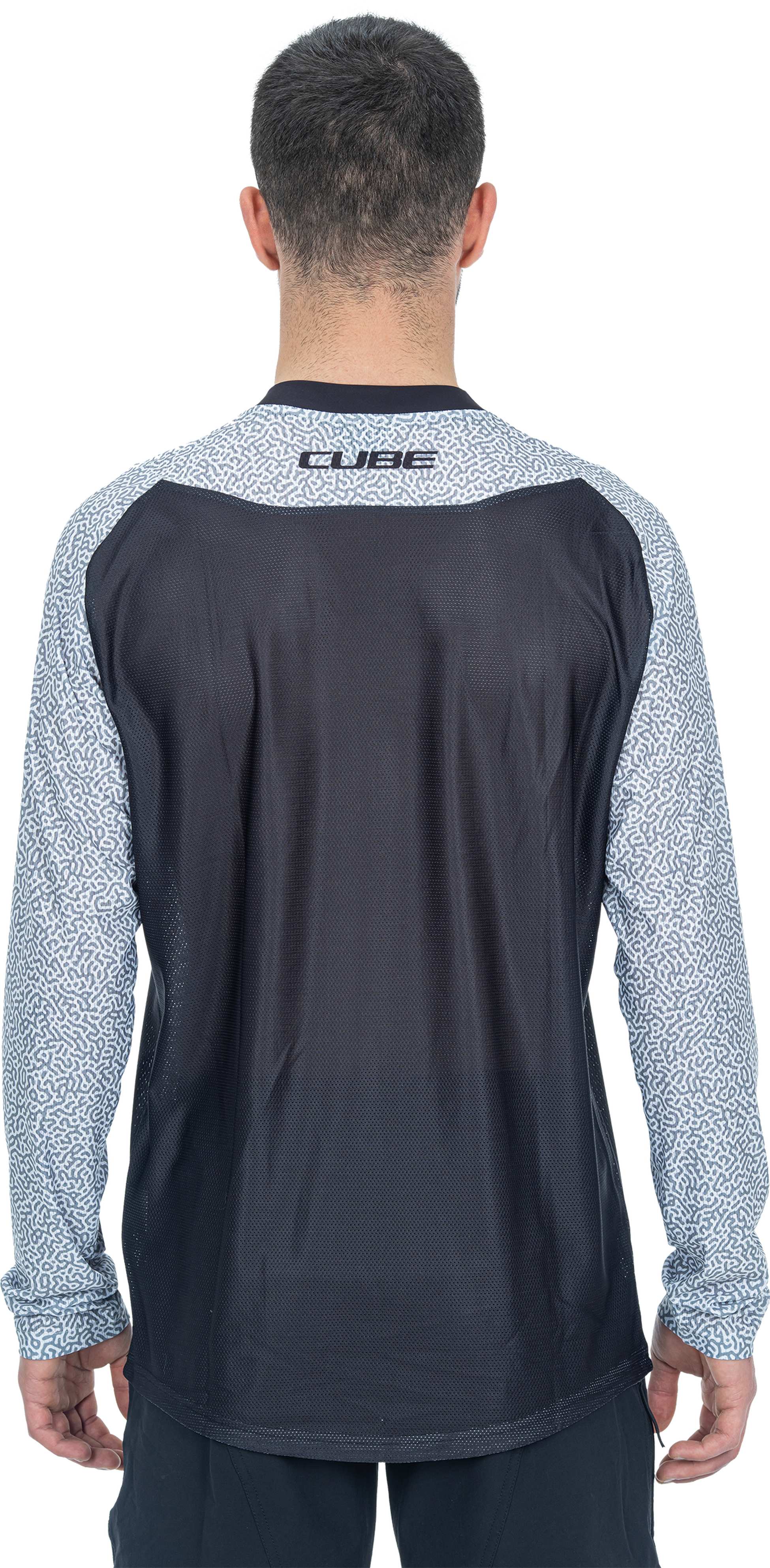 CUBE VERTEX Rundhalstrikot langarm black