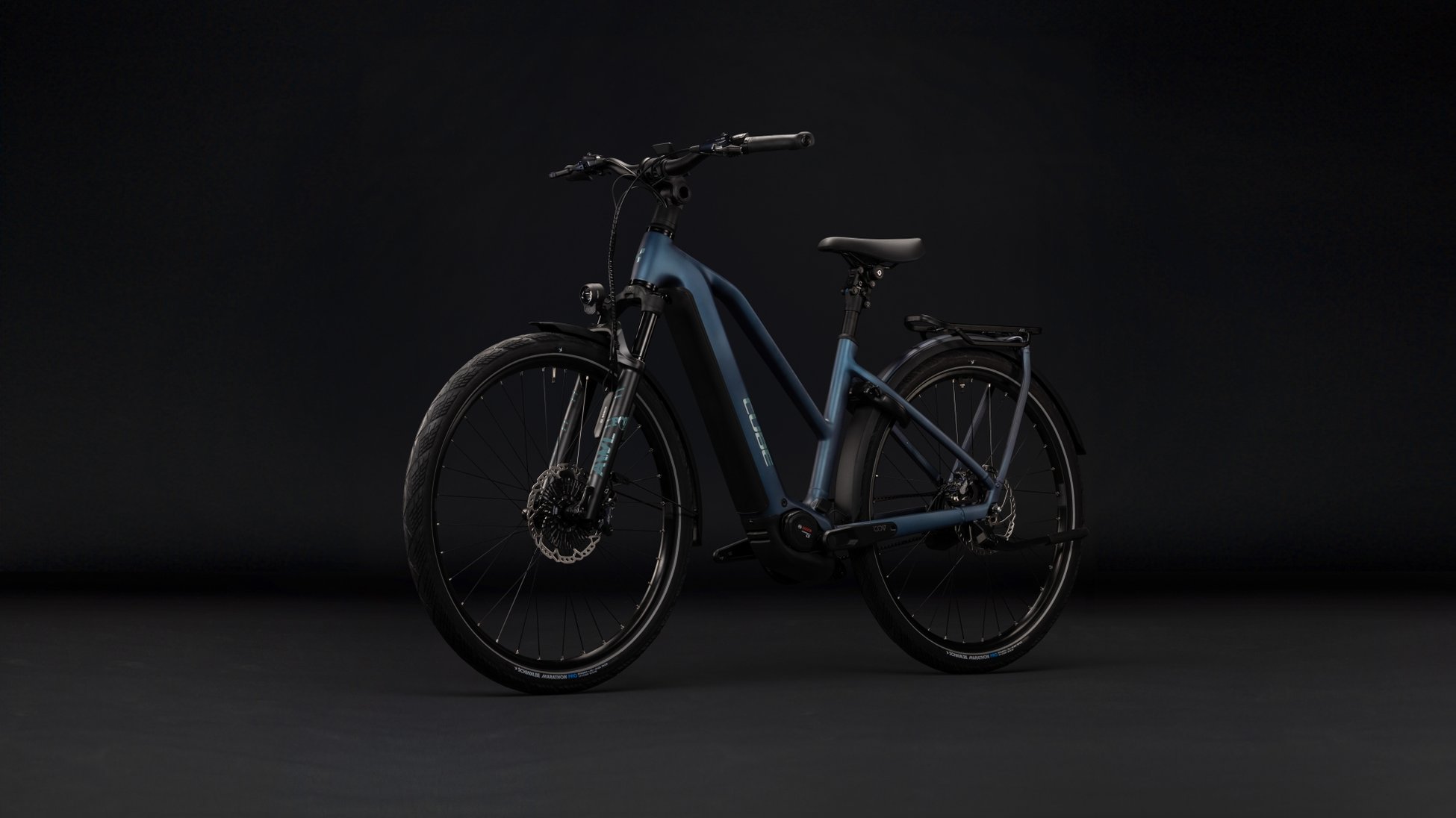 Cube Kathmandu Hybrid Deluxe SLX 800 mineralblue´n´blue Trapeze