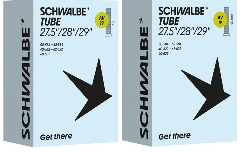 Set 2 x SCHWALBE Schlauch MTB 29" 40/62-584/635 40mm AV19