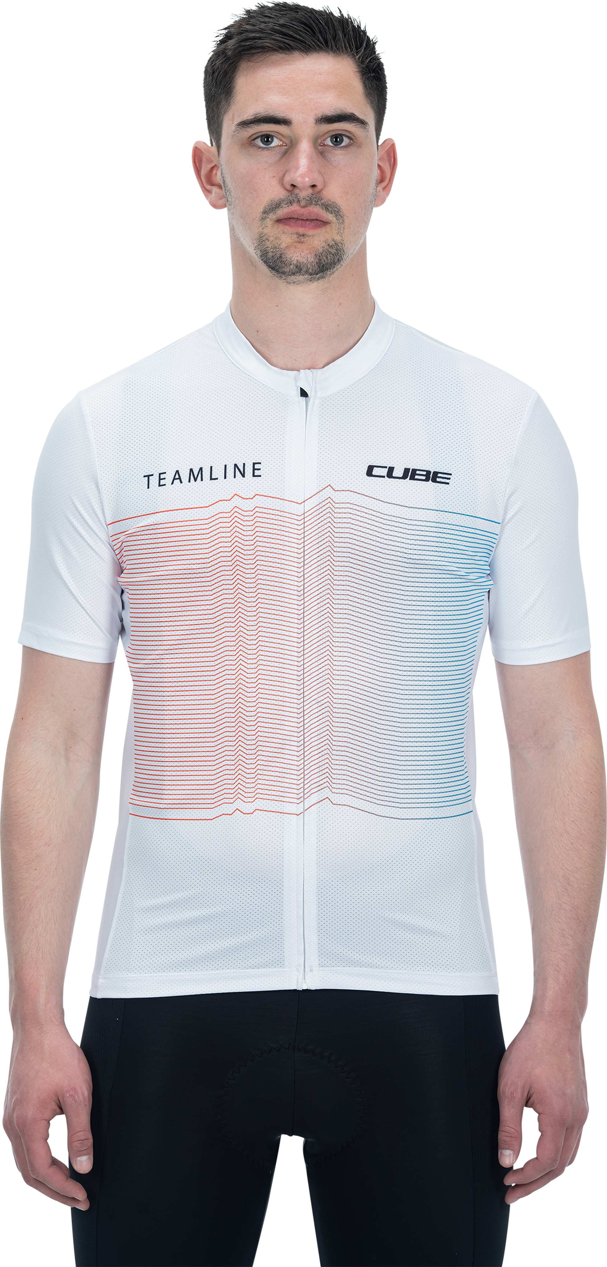 CUBE TEAMLINE Trikot CMPT kurzarm white