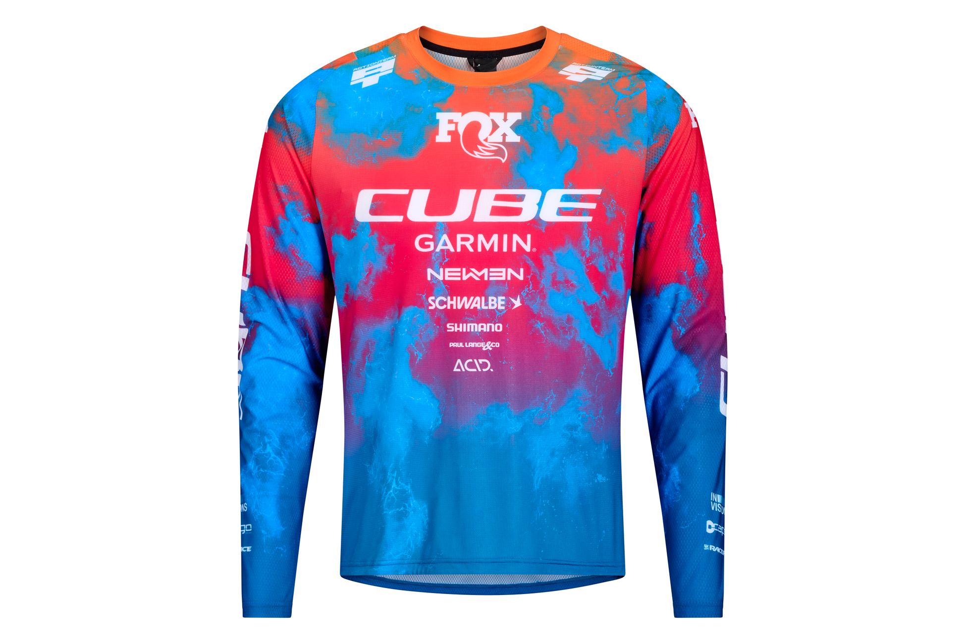 MTB Trikot X Actionteam langarm blue´n´pink´n´orange