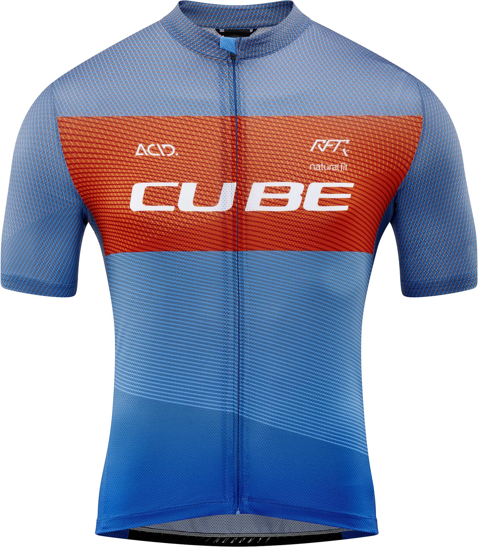 TEAMLINE Trikot CMPT kurzarm blue´n´red´n´grey