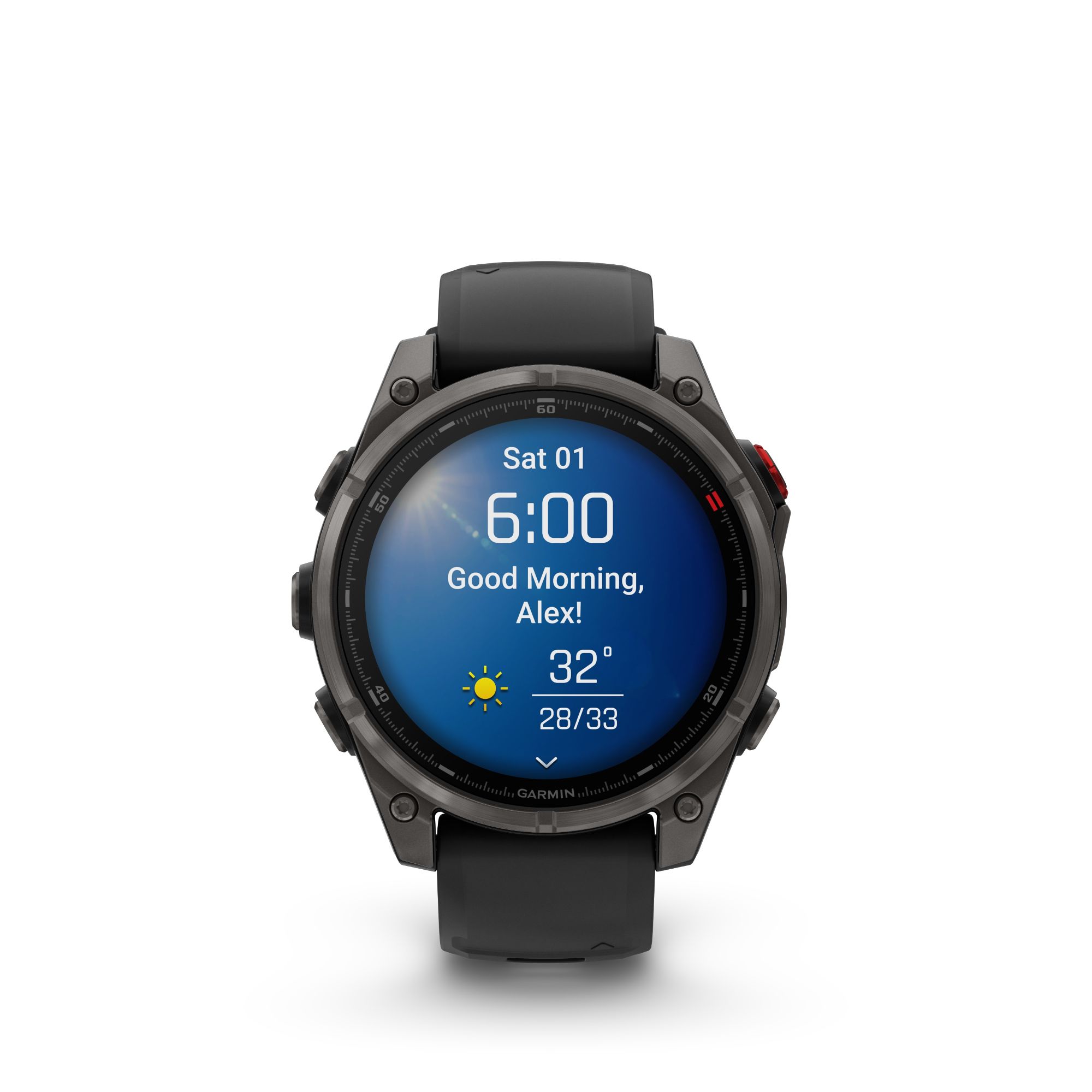 GARMIN fēnix® 8 Pro–47mm, AMOLED Sapphire, Schwarz/Titan Car