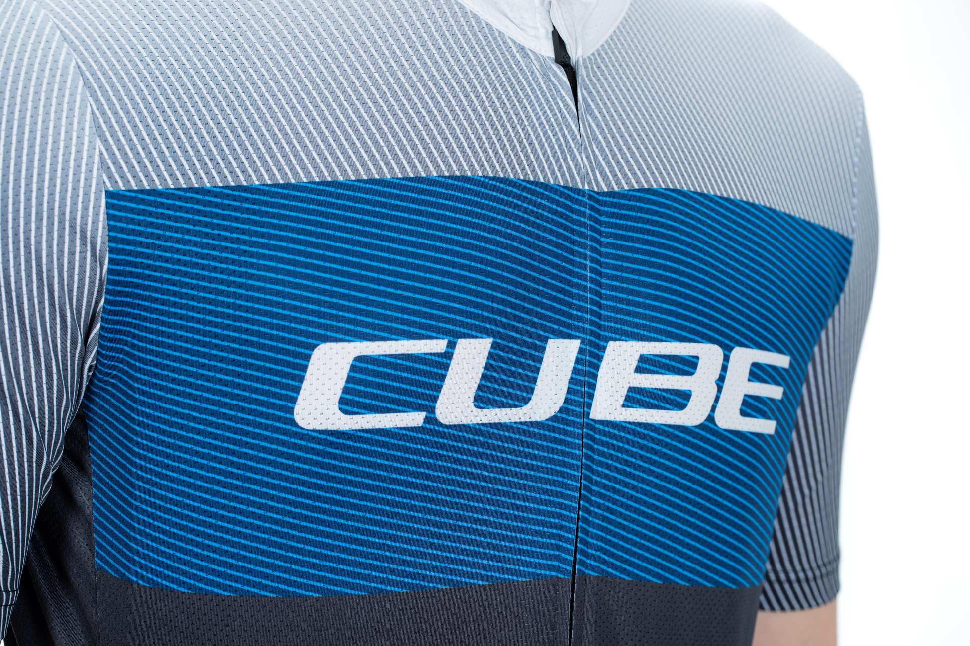 CUBE TEAMLINE Trikot CMPT kurzarm black´n´blue´grey