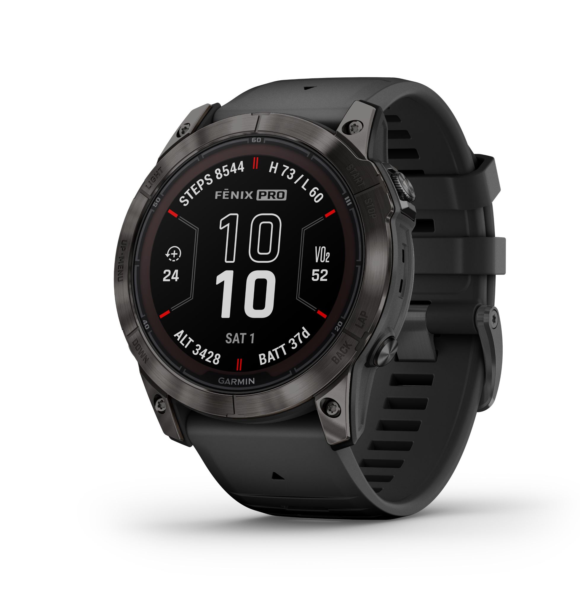 GARMIN fēnix®  7X  Pro–Sapphire Solar Edition Schw./Carb