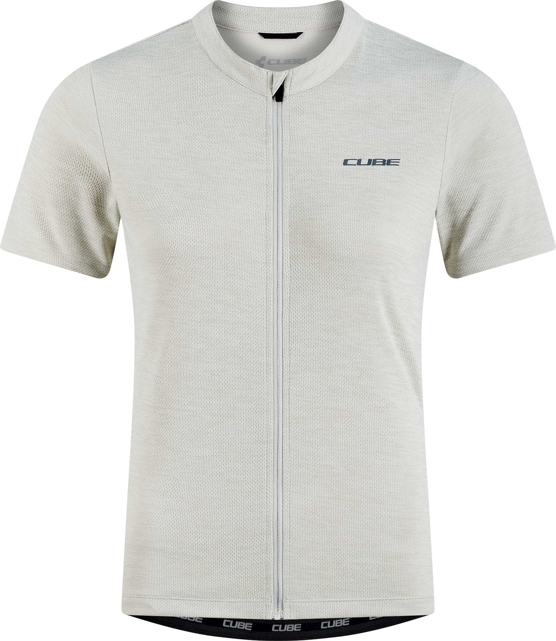 GRAVEL Trikot Full Zip CARGO kurzarm light grey