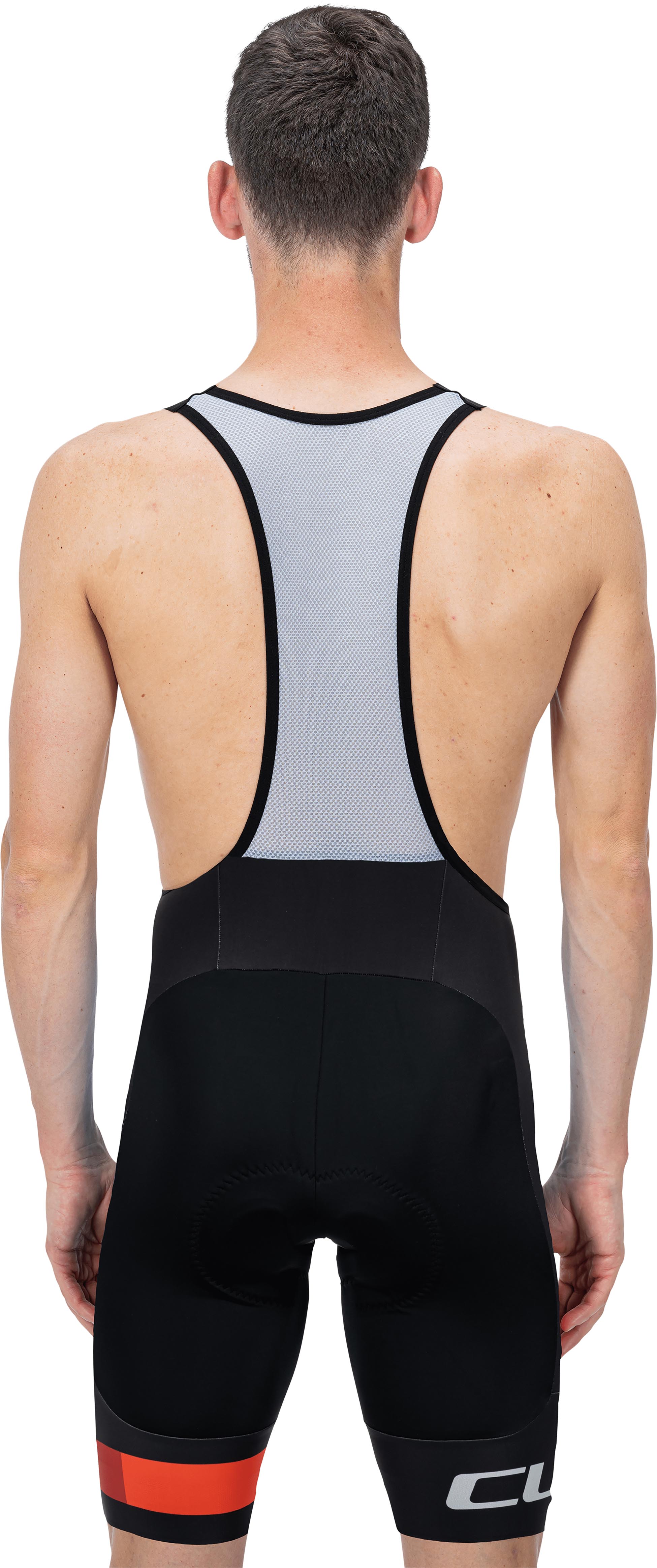 CUBE TEAMLINE Trägerhose Pro kurz black´n´red