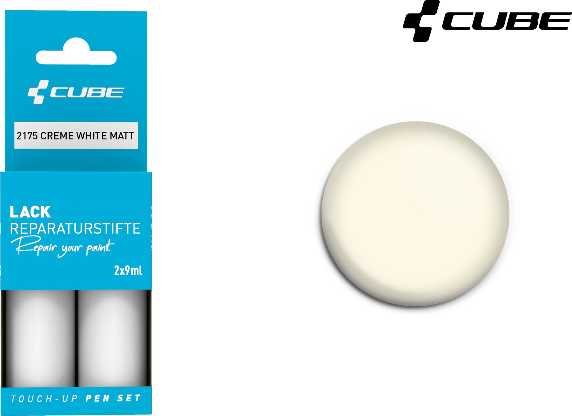 Lackstift Set CREME WHITE matt 2175