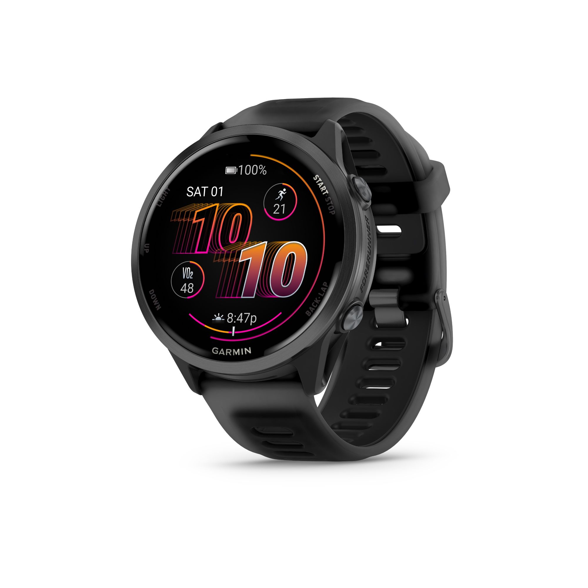 GARMIN Forerunner® 570 - 47mm, Schwarz/Schiefergrau