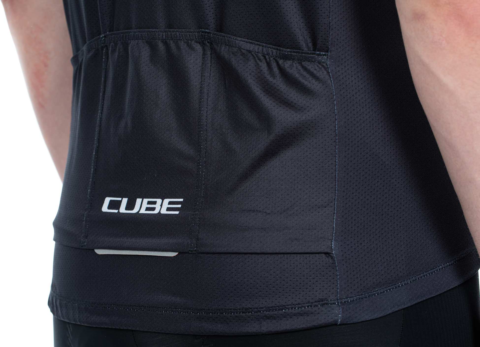 CUBE TEAMLINE Trikot CMPT kurzarm black´n´blue´grey