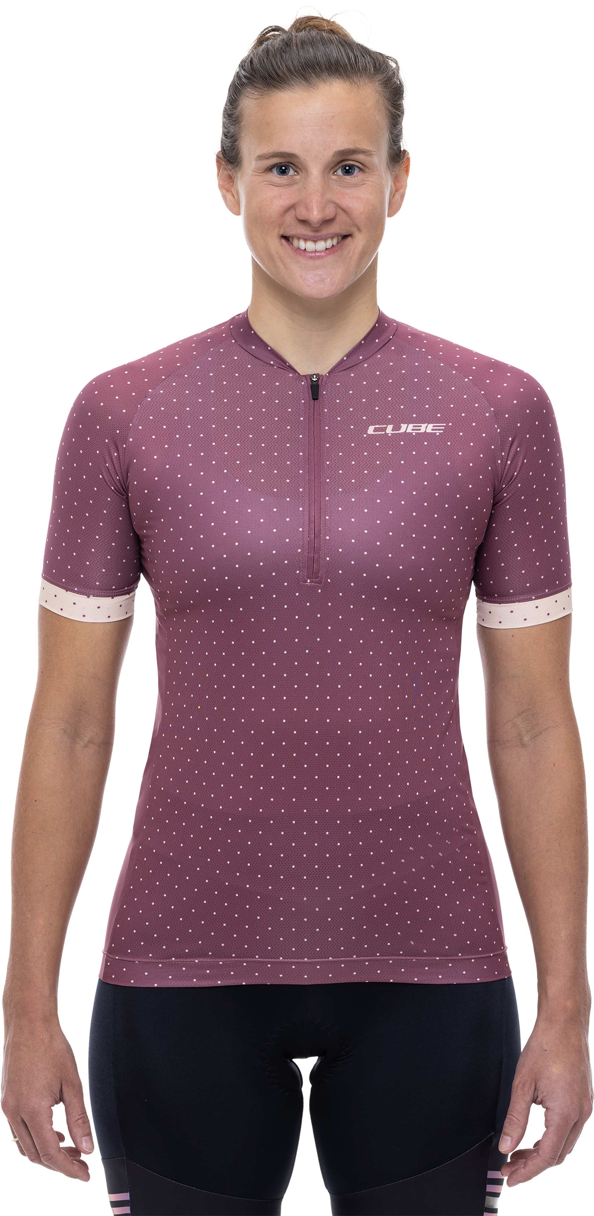 CUBE MTB WS Trikot Half Zip CMPT kurzarm