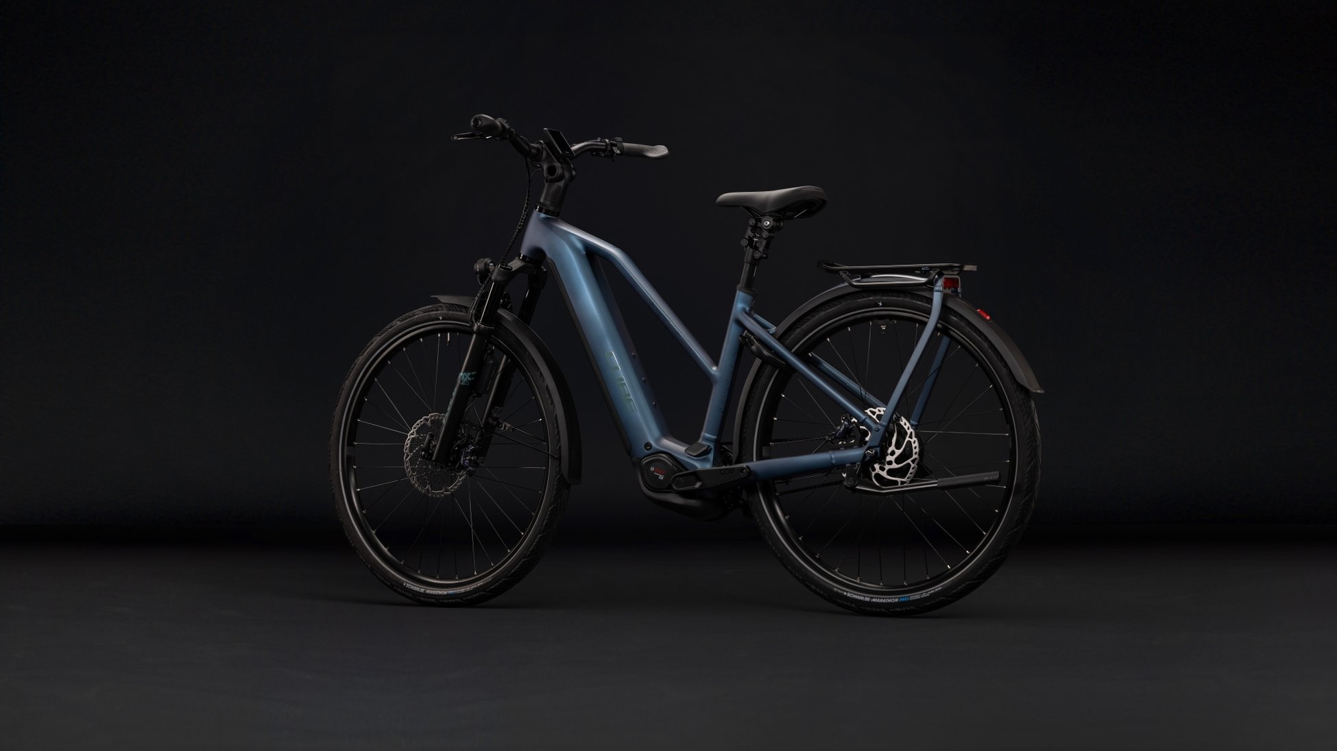 Cube Kathmandu Hybrid Deluxe SLX 800 mineralblue´n´blue Trapeze