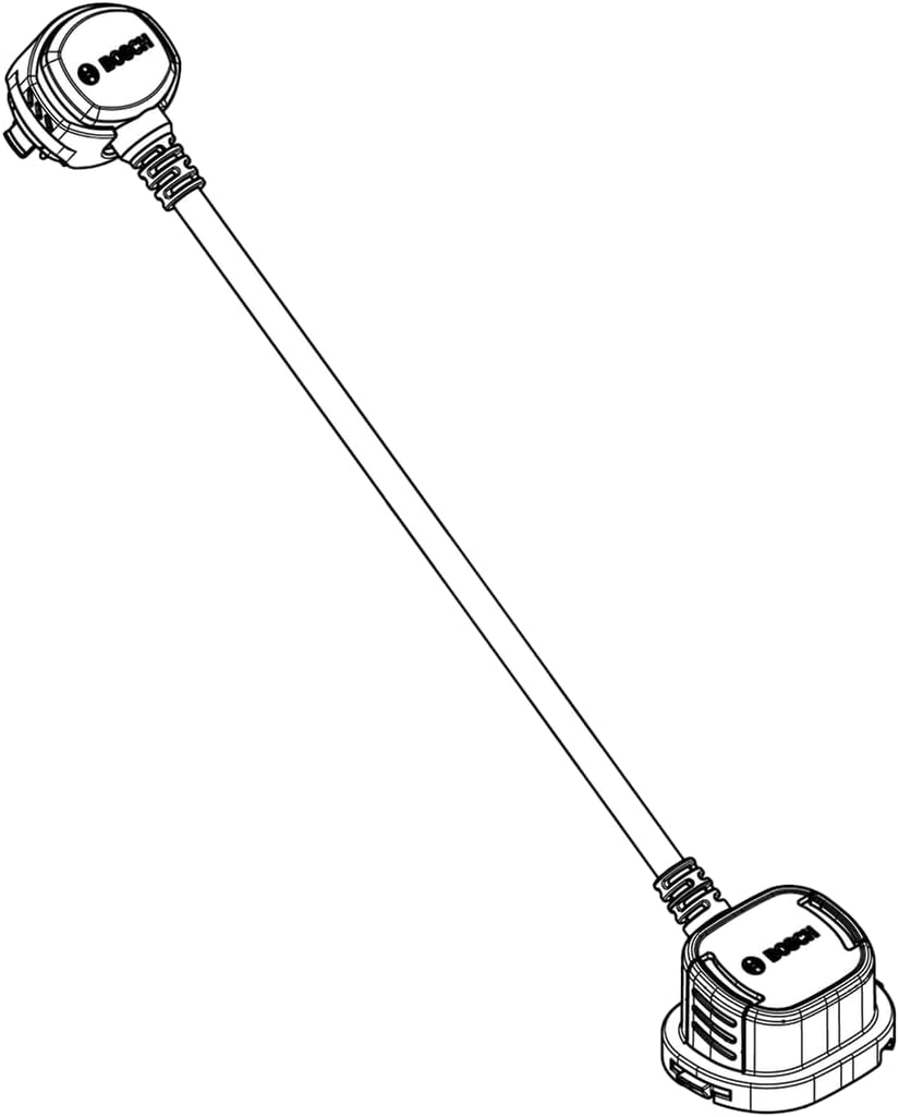 Bosch PowerMore Kabel 300 mm Kabelführung in Richtung Akkuhalter